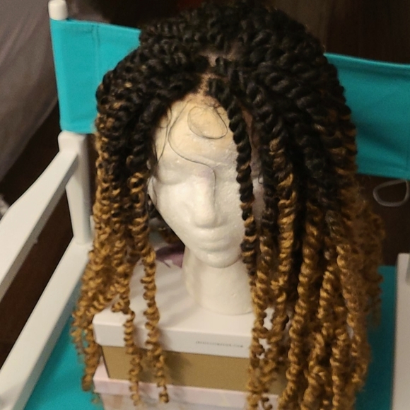 ??Lace Front Hand Braided Spring Twist main image 6